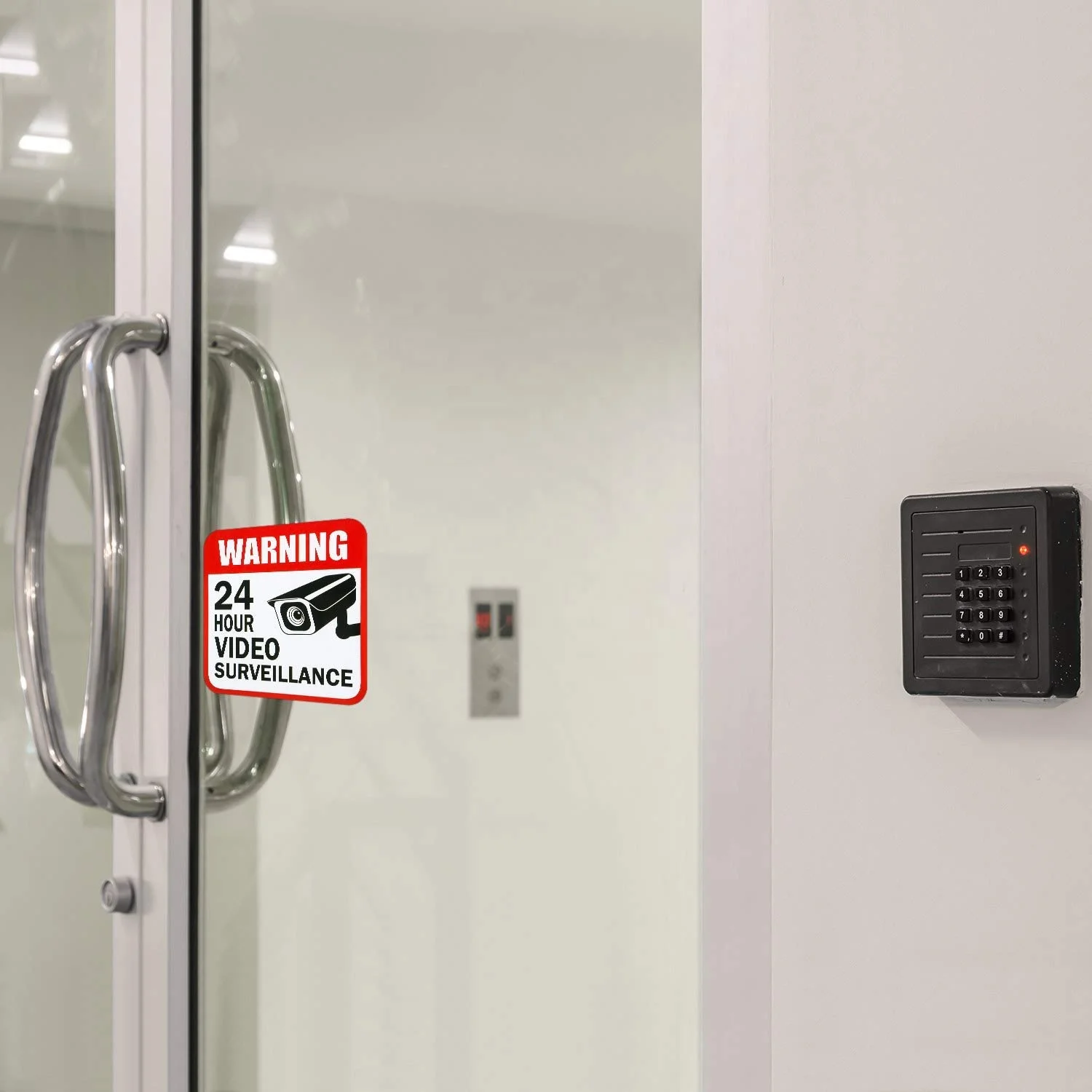 Alibaba.com: 24-hour security warning signs, adhesive surveillance ...