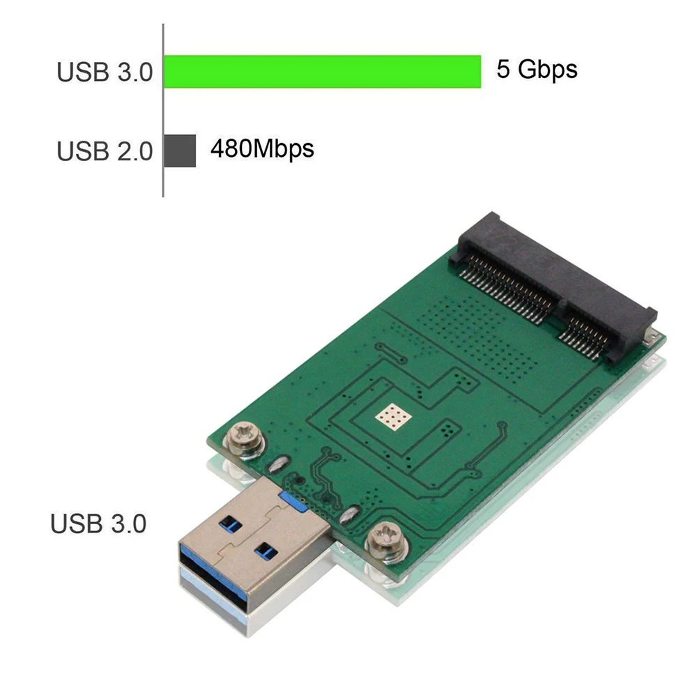 Boitier mSATA vers USB3.1 Bande passante 10 Gbps KALEA-INFORMATIQUE © - Pour SSD de type mSATA 30mm ou 50mm 