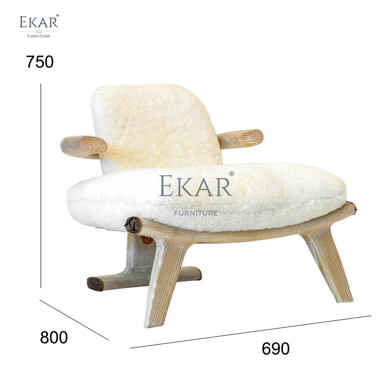 product modern leisure lounge chair velvet fabric cushion soft upholstered wooden legs apartment home office workshop dining room bar-64