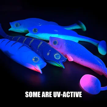 Cheey Spinopler Predator Fishing Lure 7cm-14cm Soft Body T-Tail Swimbait Bass Perch Pike Fishing UV Wobbler Rubber Shad Tackle – Soft Lure – view 3