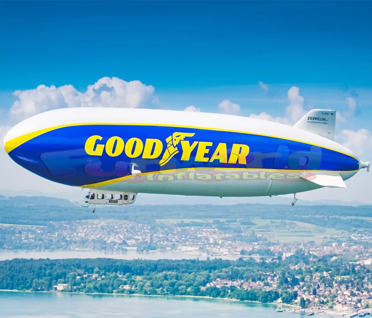 Wholesale Cheap PVC Airplane Zeppelin Dirigible Balloon Inflatable Blimp with CE Certification and Custom Logo for Advertising
