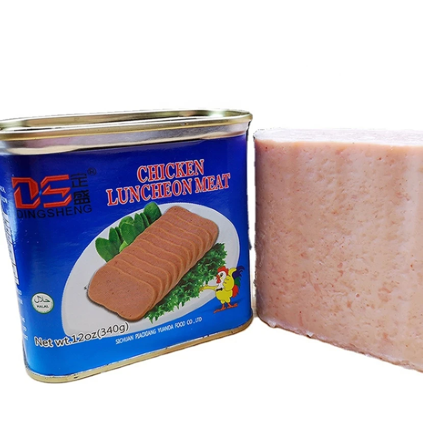 340g chicken   luncheon   meat Halal canned food poultry meat