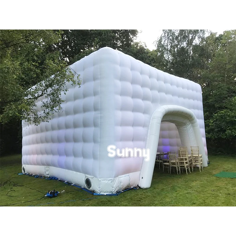 Outdoor Square Inflatable Light Party Tent Cube Tent Led Nightclub Tent 