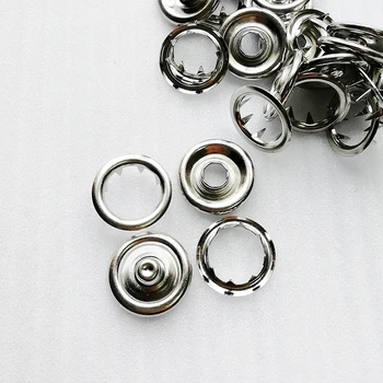 20mm Garment Accessories Brass Nickel Rivet Prong Snap Buttons with Claw for Clothes