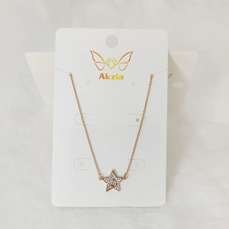 moon inside star necklace