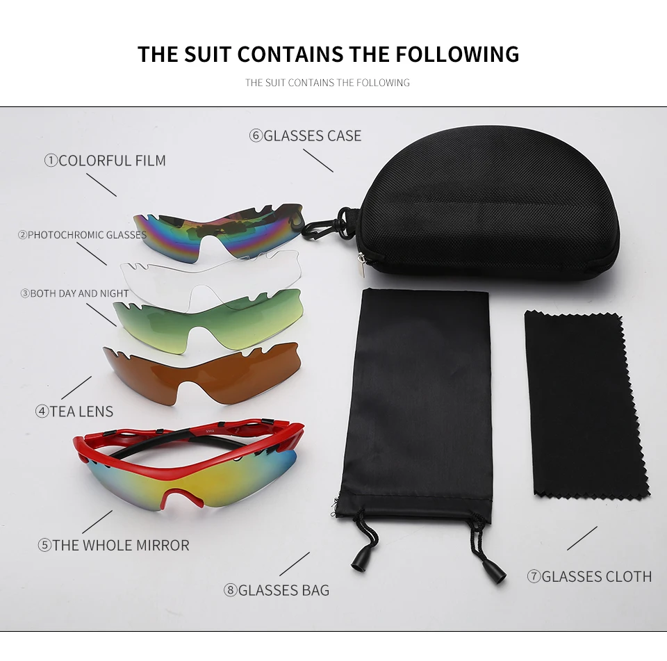 Changeable Lens Glasses Versatile Sports Sunglasses