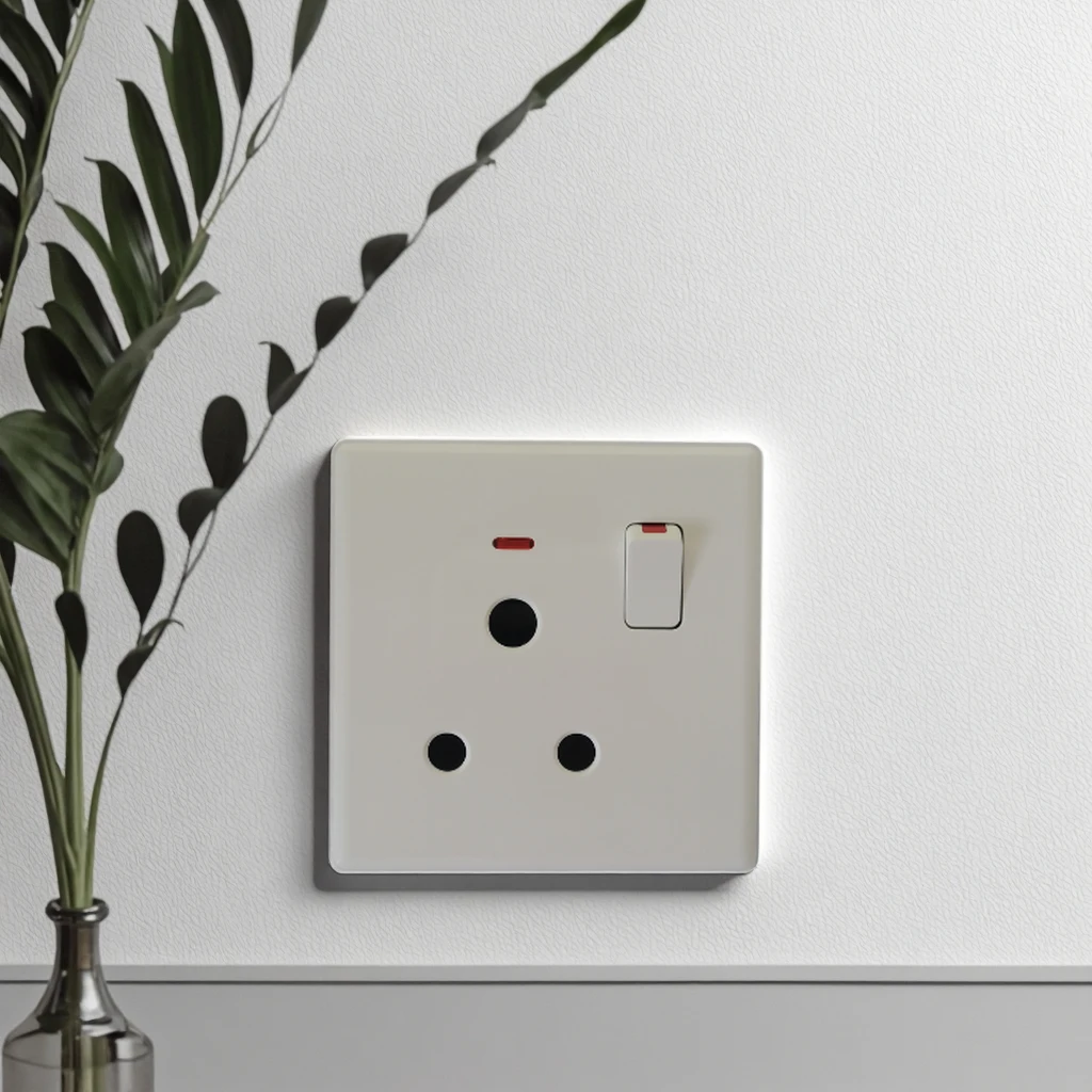 VNX Large Panel Fashion Hot Selling 15A 250V White 3 Pin Socket for Home Office