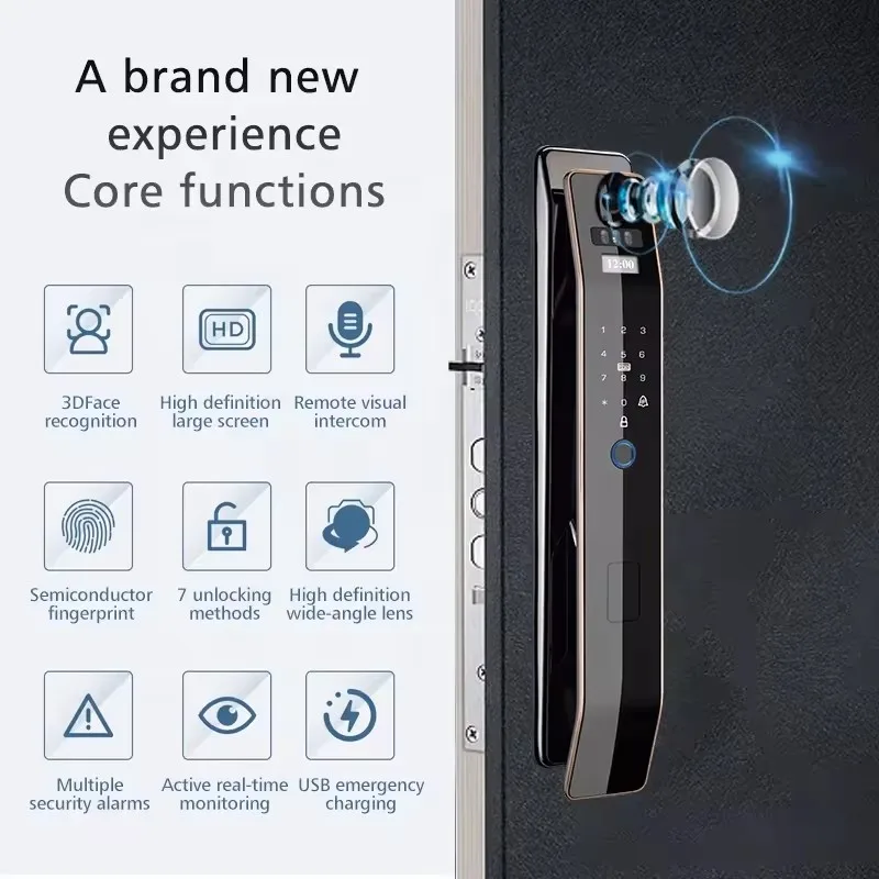 High quality materials for facial recognition intelligent fingerprint lock