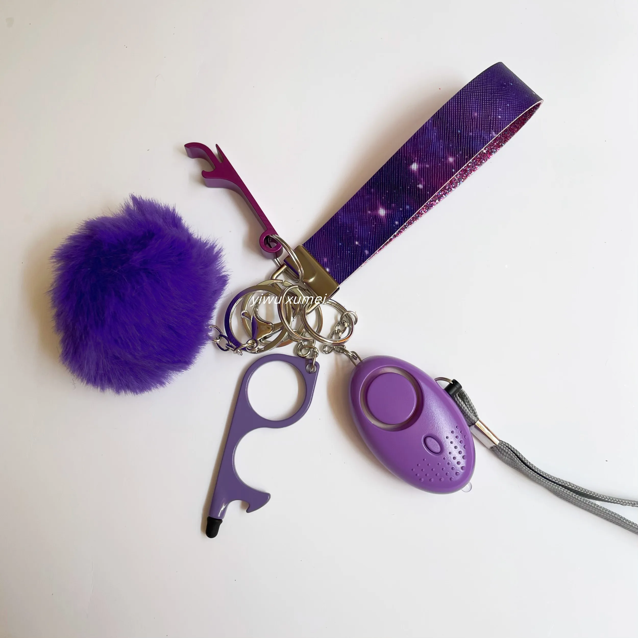 5pcs/set Customized Self Defense Keychain Set for Women