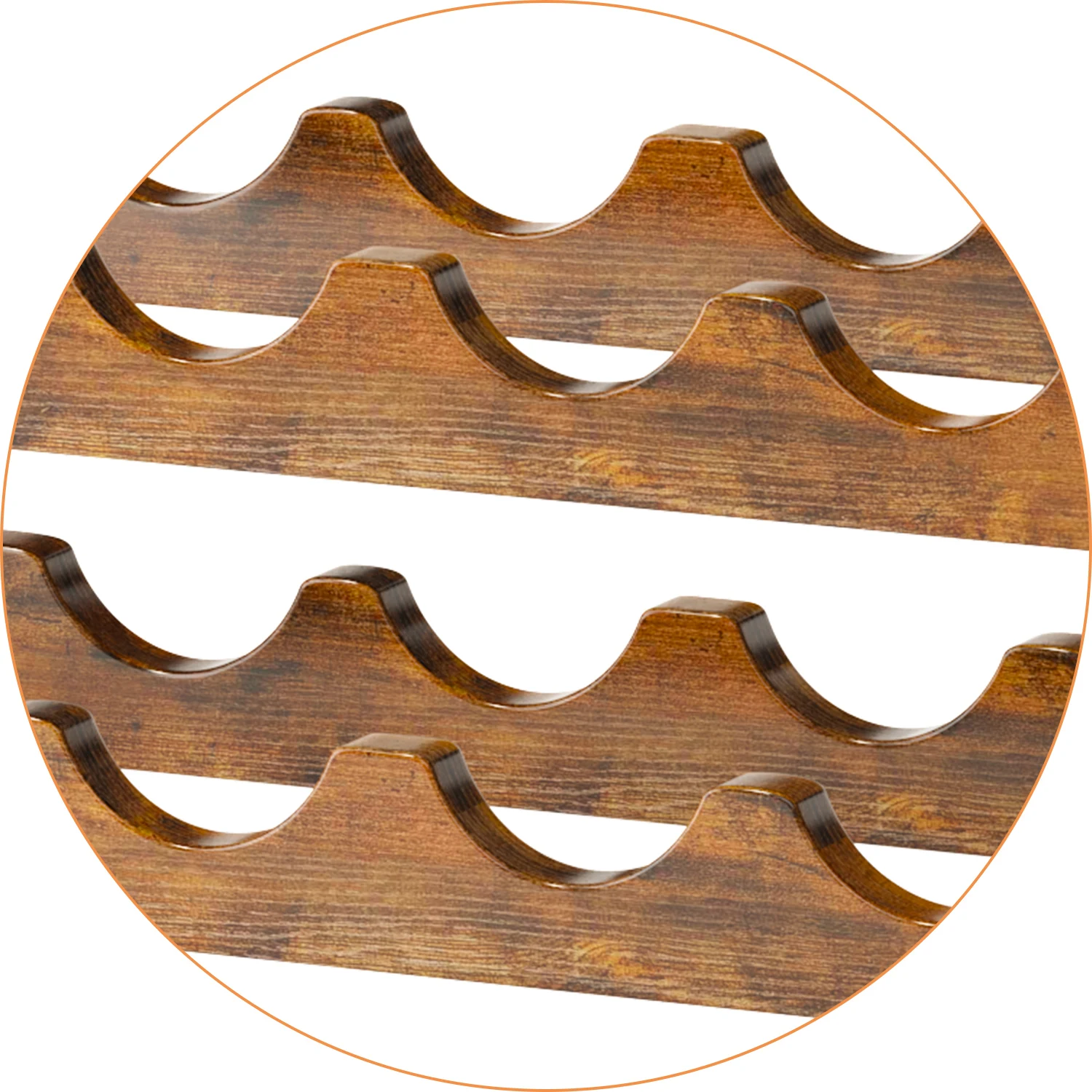 product 2 in 1 wine rack countertop small wine rack organizer holder wooden inserts stackable wine rack for kitchen home bar-6