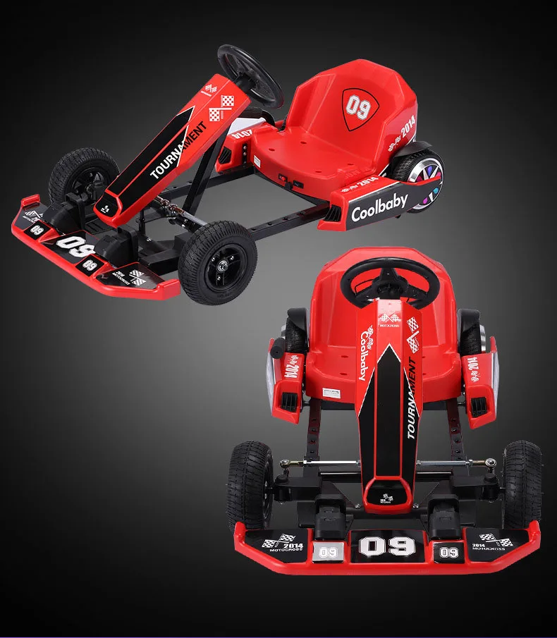36v Motor Electric Go Kart Racing Carting Lithium Battery 4 Wheels Drifting Cart For Kids And