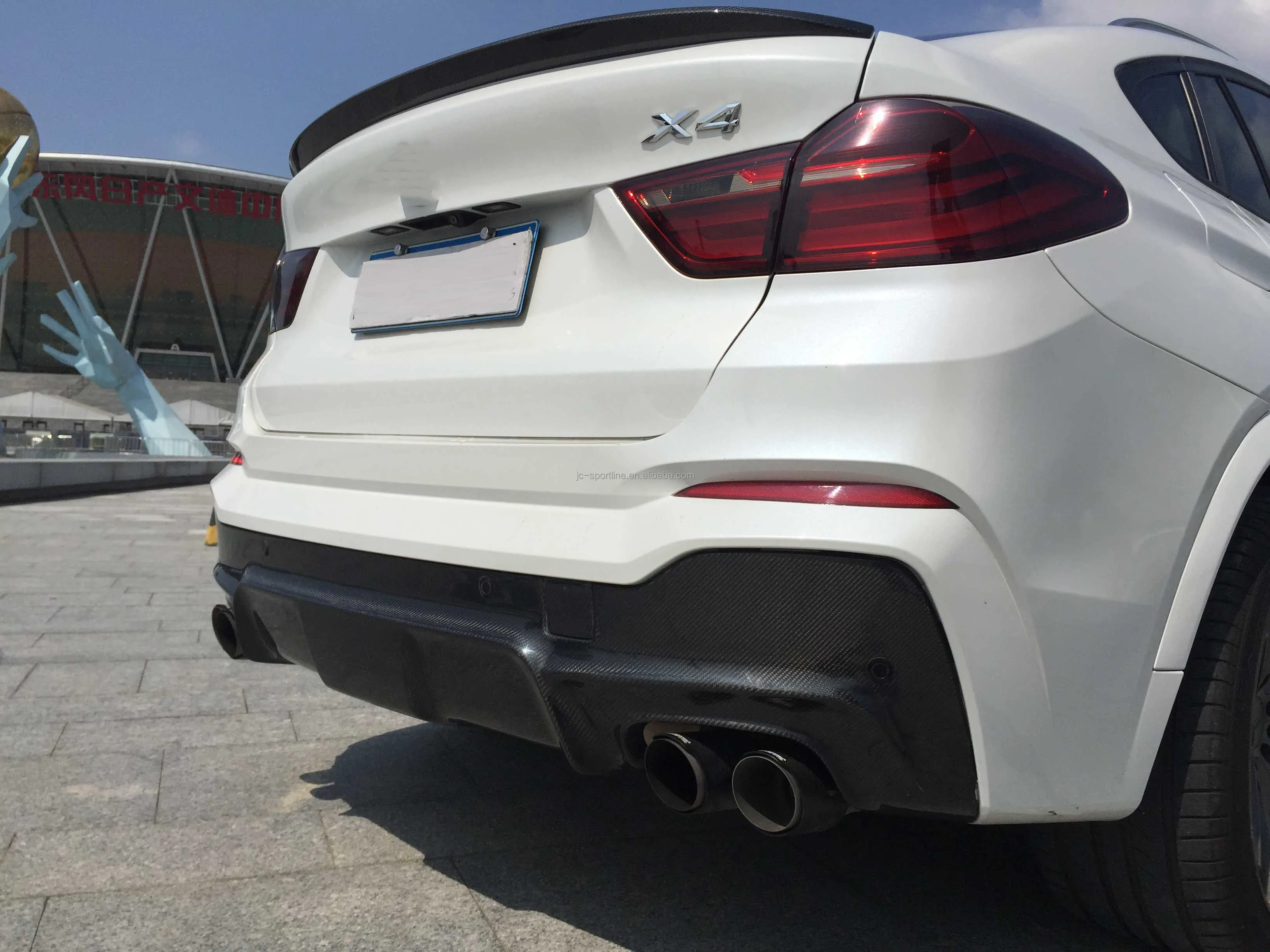 Carbon Fiber Rear Bumper Lip Diffuser for BMW X4 F26