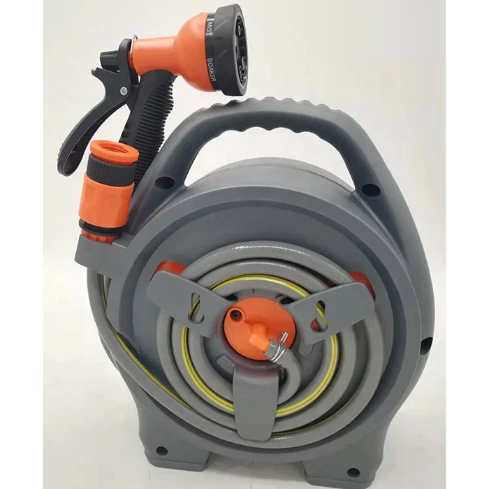 Rolling Portable Garden Hose Reel Retractable Hose Reel Mini Garden