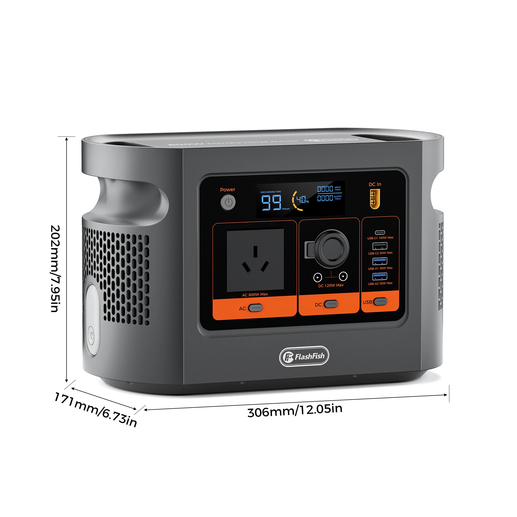 Flashfish E106B 600W 384Wh OEM Portable Power Station Solar