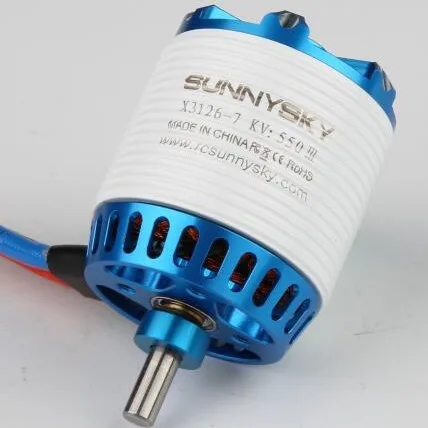 Sunnysky X3126-Iii 550kv 6s 800 3-4s ブラシレスモーター 30e 固定翼