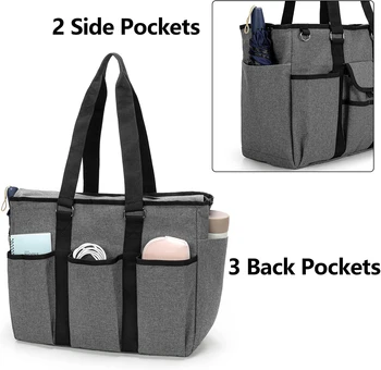 Source Custom Waterproof Padded Teacher Utility Bag Organizer Tote Bag With  Laptop Sleeve on m.