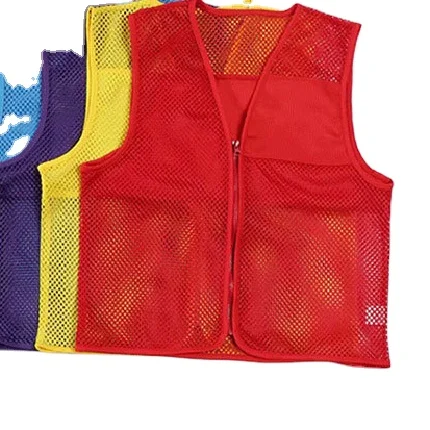 Сетчатый жилет для бросков комбинезоны рекламная рубашка с индивидуальным логотипом сетчатый униформа волонтеров на