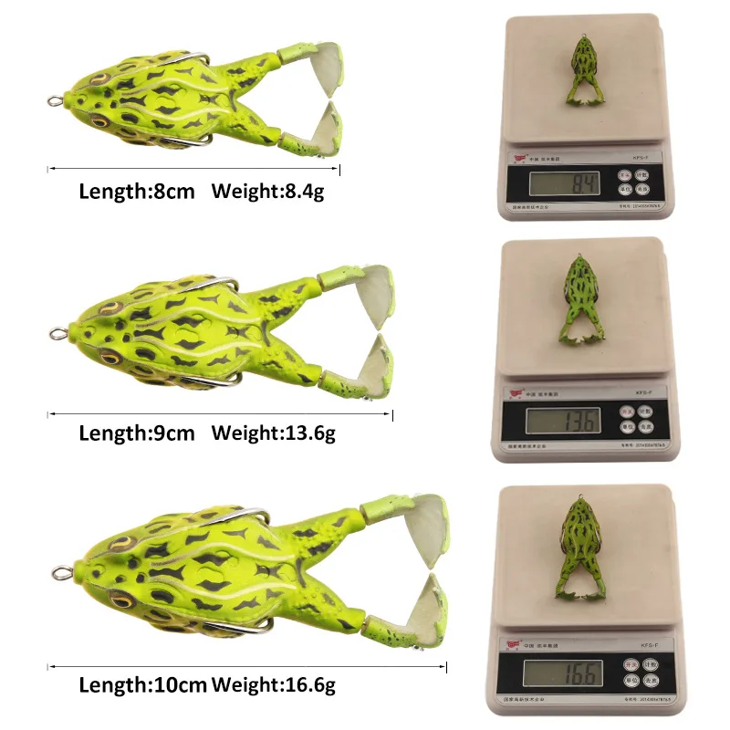 Double Propeller Frog Soft Bait Soft Silicone Fishing Lures 9cm/13.6g Double Propeller Frog Soft Bait Soft Silicone Fishing Lures 9cm/13.6g