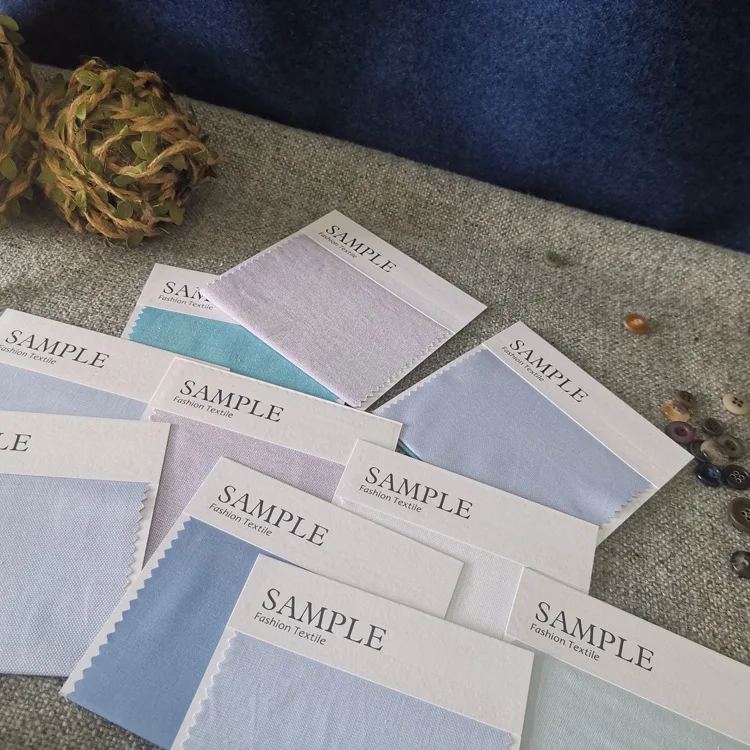 Custom Logo Recycled Textile Fabric Swatch Card Sample Paper Tag Color Swatch Header Cards