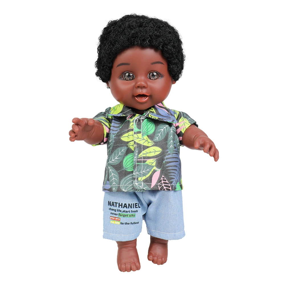 Новый комплект из обуви в африканском стиле и американском стиле для маленького мальчика рубашка для мальчиков рубашка Горячий продукт 10 дюймов реалистичные куклы игрушки