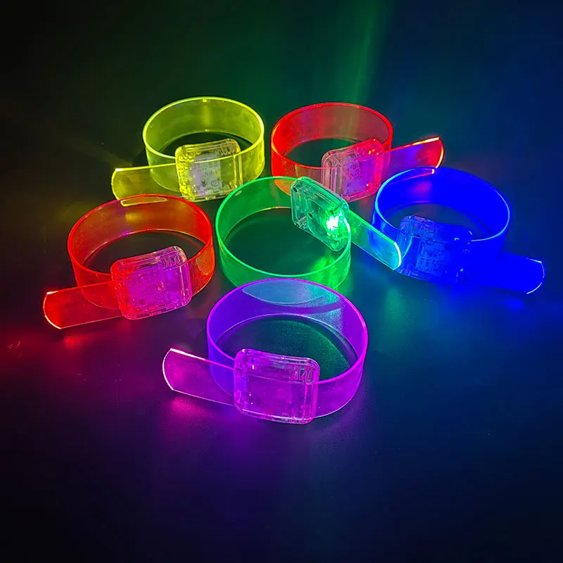 Ismart Sound Activated Glowing LED Light up Wristband Flashing LED Bracelet for Event