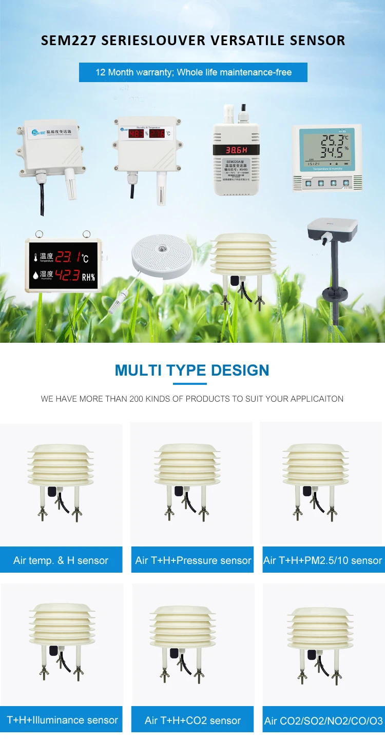 Versatile Outdoor Sensor (Temperature/Humidity/CO2/Light Sensor)