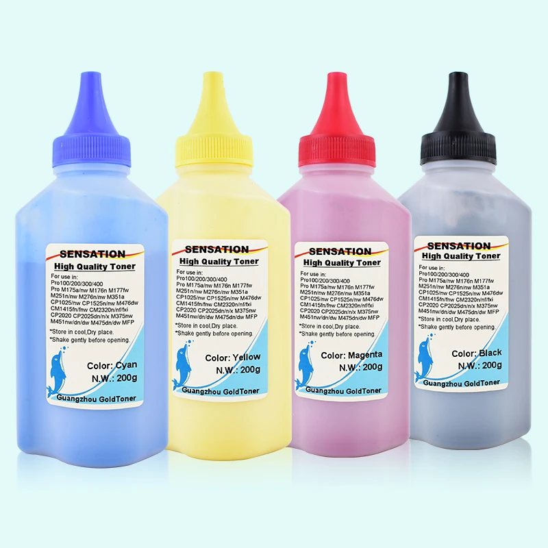 Universal Printer Color Toner Powder for HP 1215 1515 1525 1025 175 176 100 200 300 400 251 276 351 375 451 475 476 Toner Refill