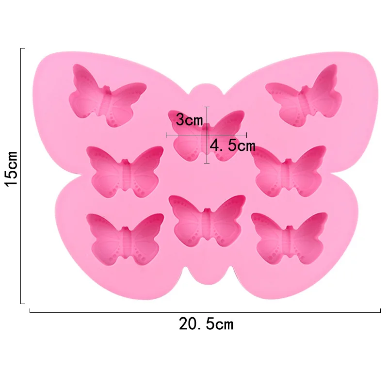 Handmade Butterfly Silicone Mold Food-Grade Reusable Eco-Friendly Chocolate Candy Resin Jewelry DIY Craft Baking Tool Kitchen manufacture