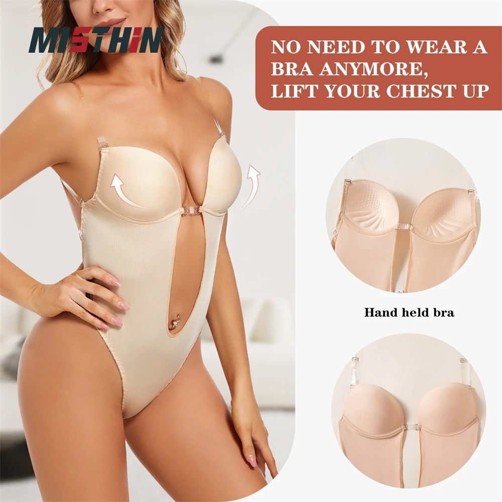 Faja Full Body Backless Bra Bodysuit Shaping Seamless Thong T Low Belly Slimming Tummy Control Shapewear Waist Trainer Shaper