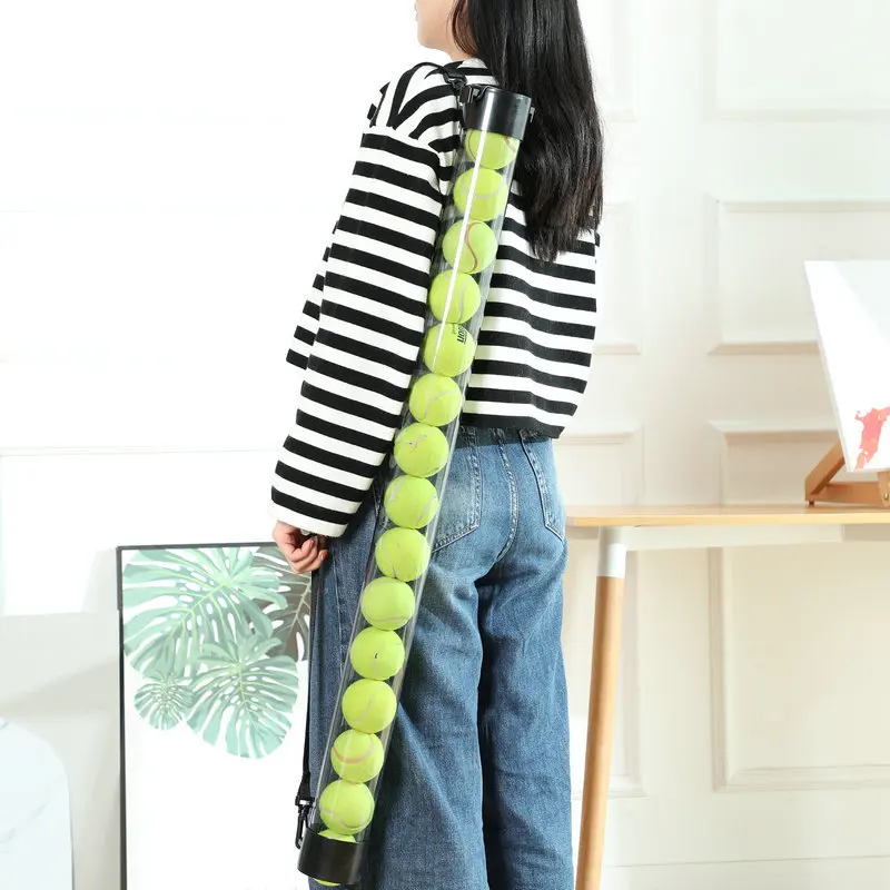 Tennis Ball Pick up Tube with Shoulder Strap Lightweight Ball Collector Pickleball  Ball Retriever