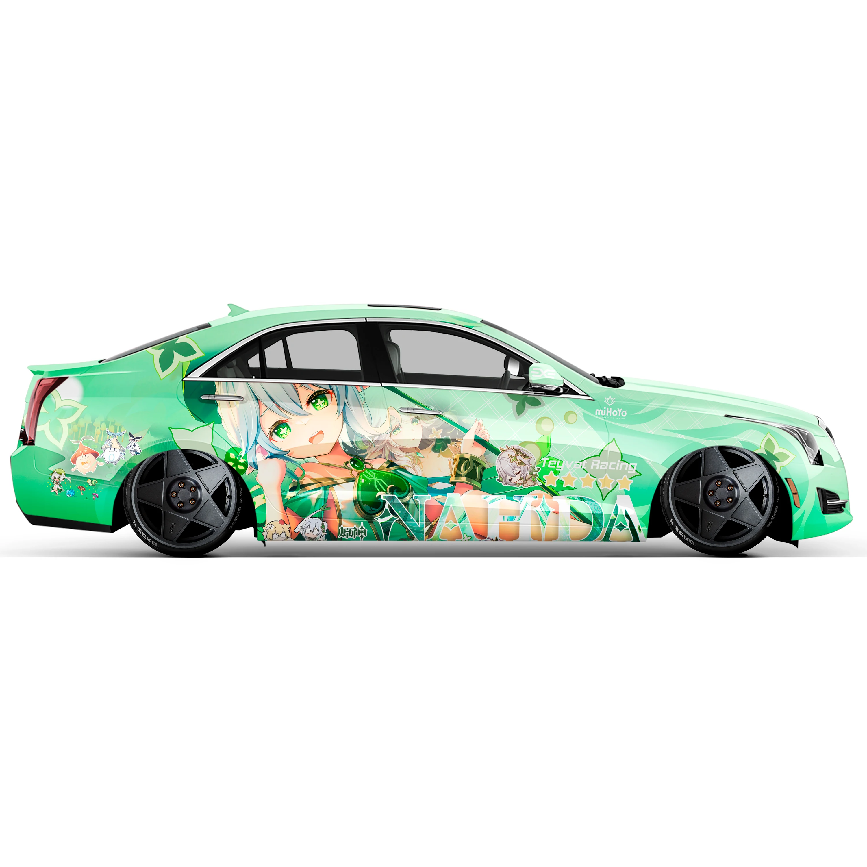卸売 原神 痛車 14 アニメガール カーサイドラップ フルカラー 