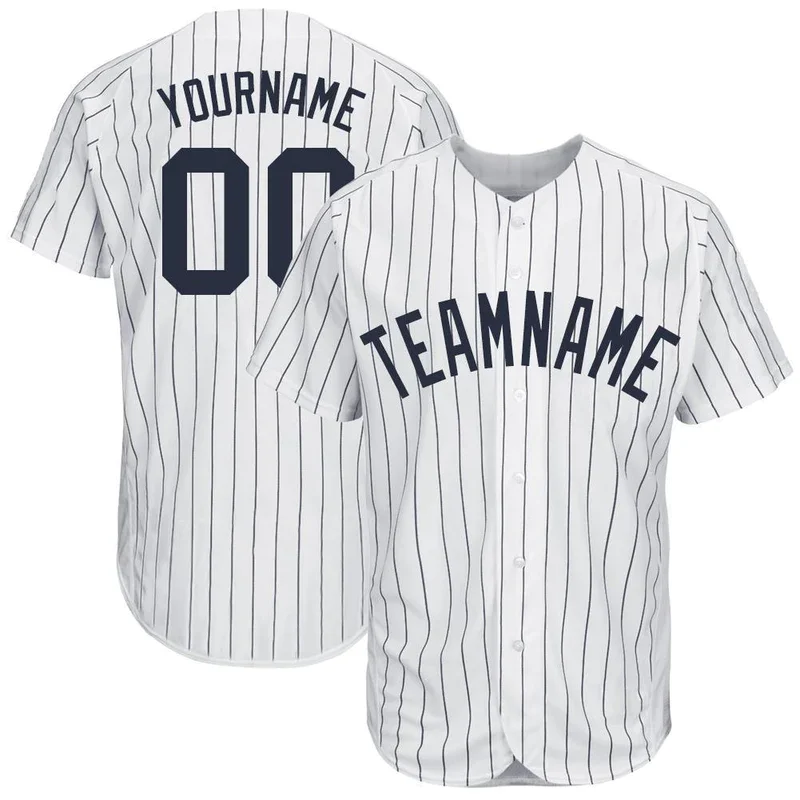 Wholesale Pinstripe Baseball Wear High End Baseball Shirts Jersey