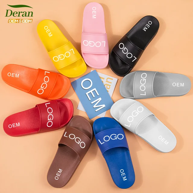 High Quality Logo Slide Woman Custom Logo Men Slides for Women Designers Summer Slippers Customized With Logo