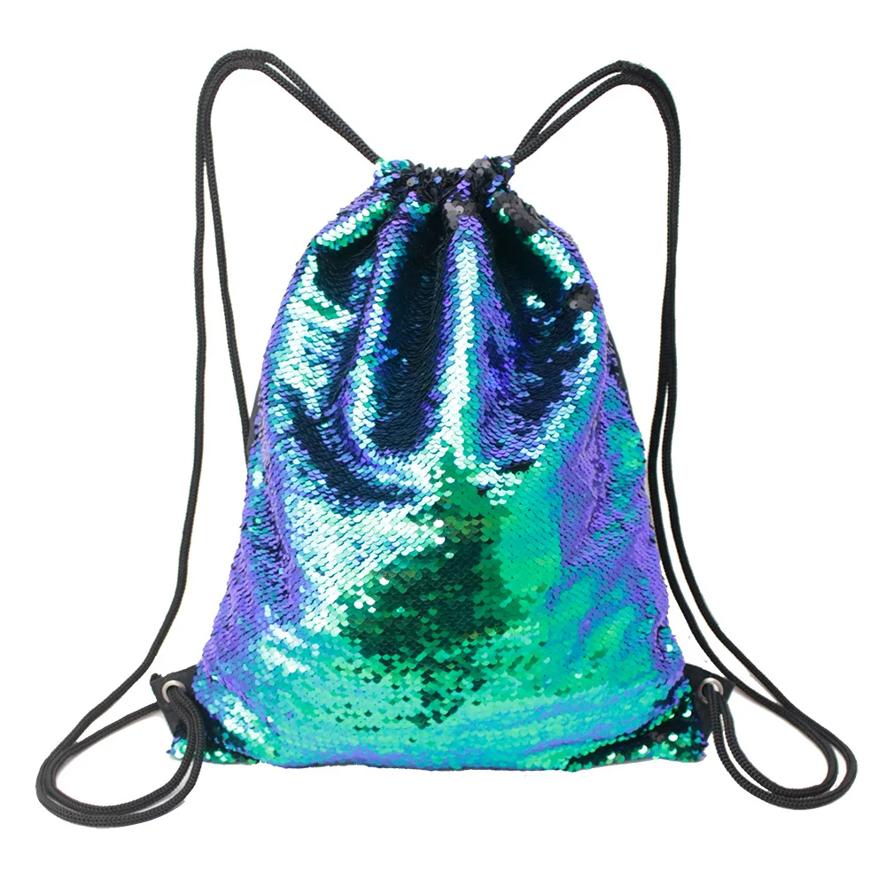 sequin drawstring bag sublimation