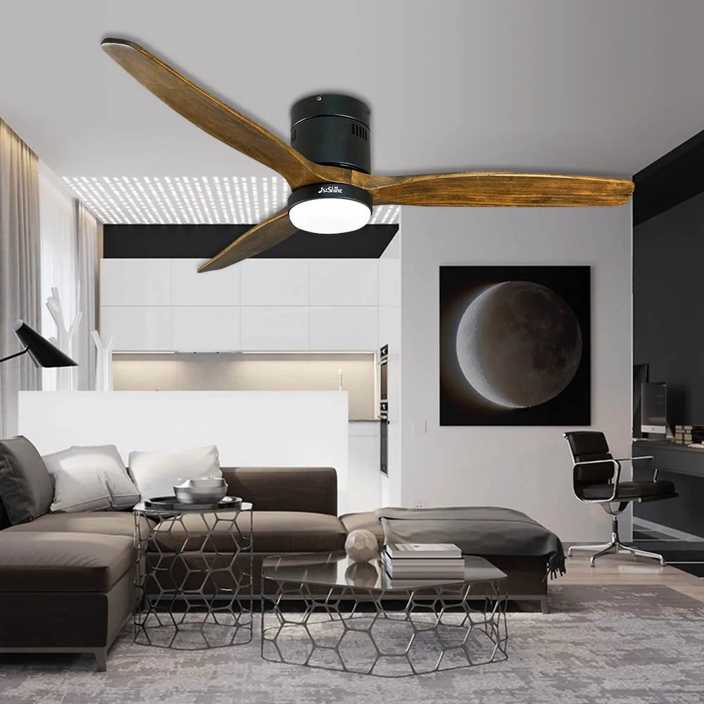 1stshine современный потолочный вентилятор декоративные 52 дюймов заподлицо потолочные вентиляторы