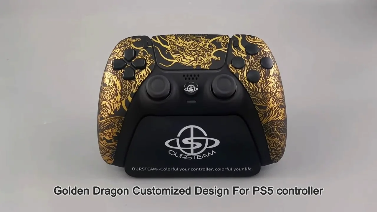 Golden Dragon PS5 Controller