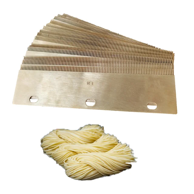 ODM OEM Experienced Maker Copper Scraper Comb Burr-free Ramen Noodle Scraper Comb for Fresh Ramen +86 130 5343 7706
