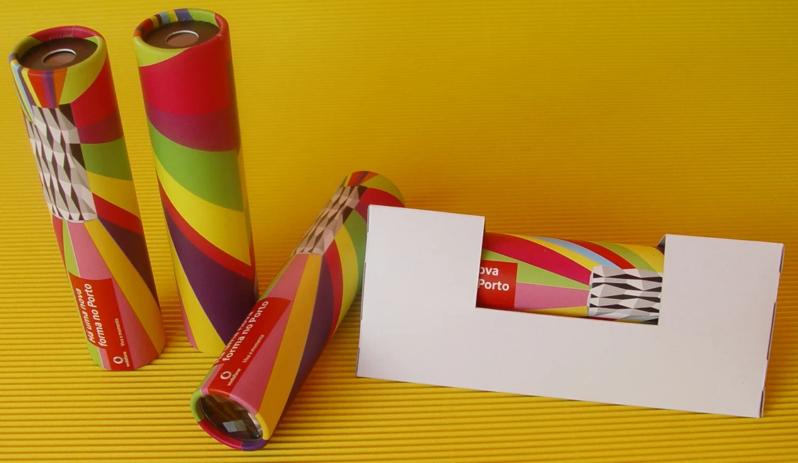 Экологичный Калейдоскоп из переработанной бумаги с индивидуальным дизайном для рекламы