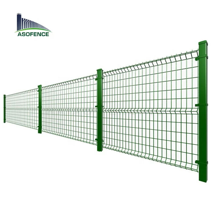 Customized 3D Metal Wire Fence Panel Home Garden V Folds Welded Wire Mesh Fence