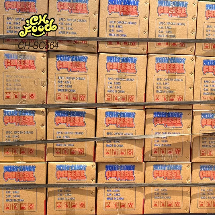 Low MOQ Wholesale New Fruit Flavor 3d Cheese Shape Gummy Jelly Soft Candy Sweets Snack