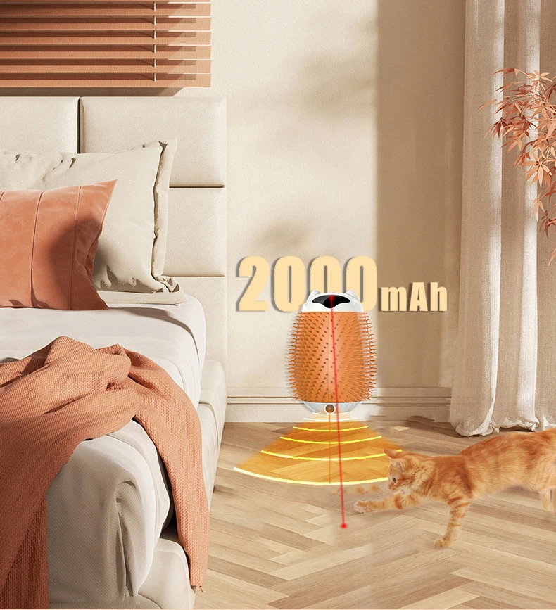 New Smart Pet Ruffle Cat Automatic Massager Tickle Massage Cat Hair Brush Cat Toy supplier