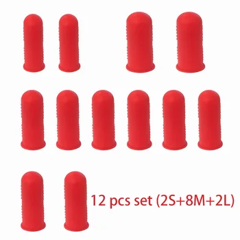 Wholesale 12 PCS Set High Quality Silicone Finger Sleeves Waterproof Garden Picking Protective Gear