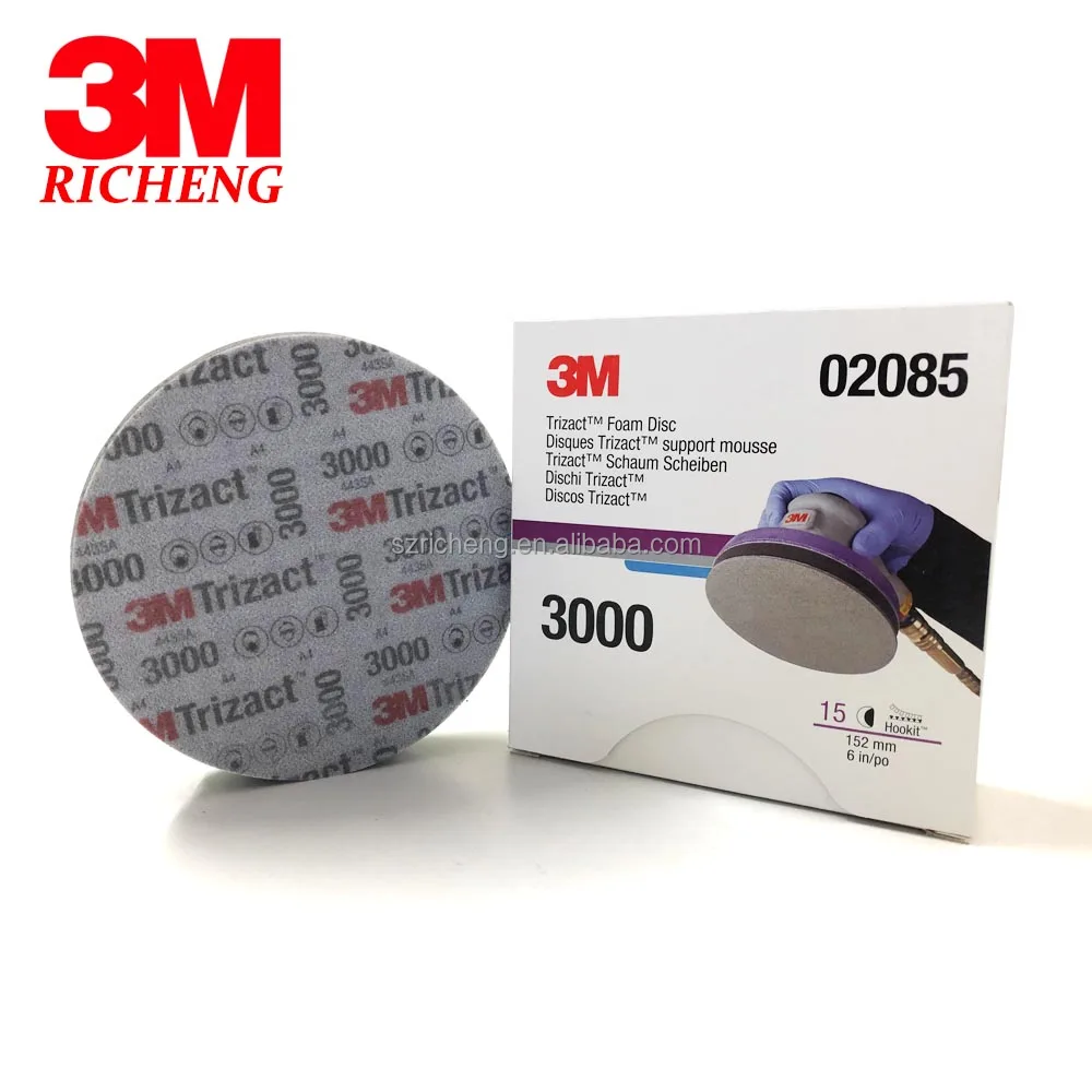 3M トライザクト フックイット フォーム研磨ディスク 02085、P3000、A5