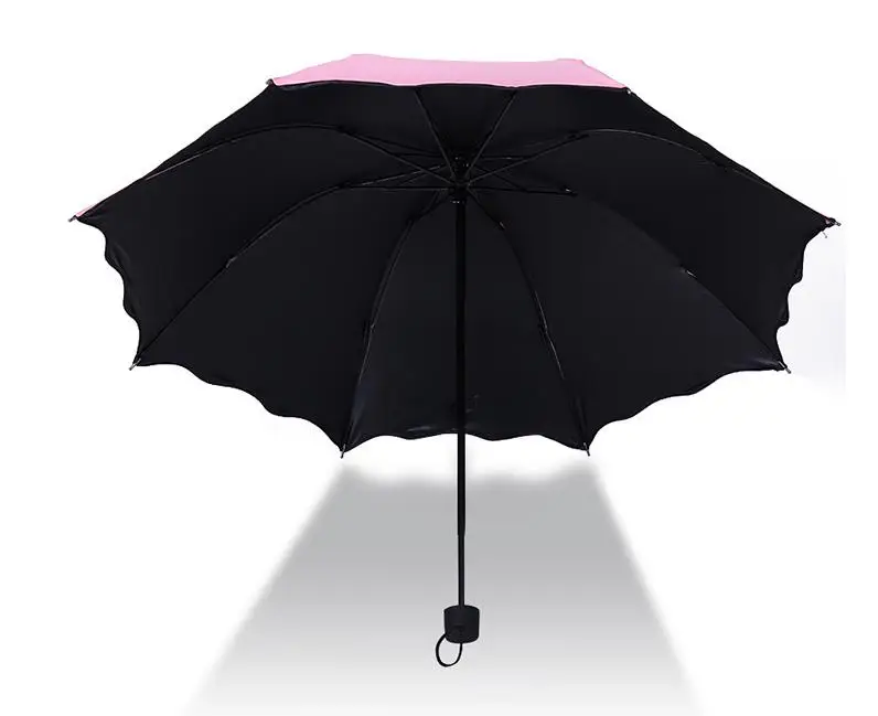 Flowering Contact Water Vinyl Anti Uv Rainy Umbrellas Sunscreen Sun