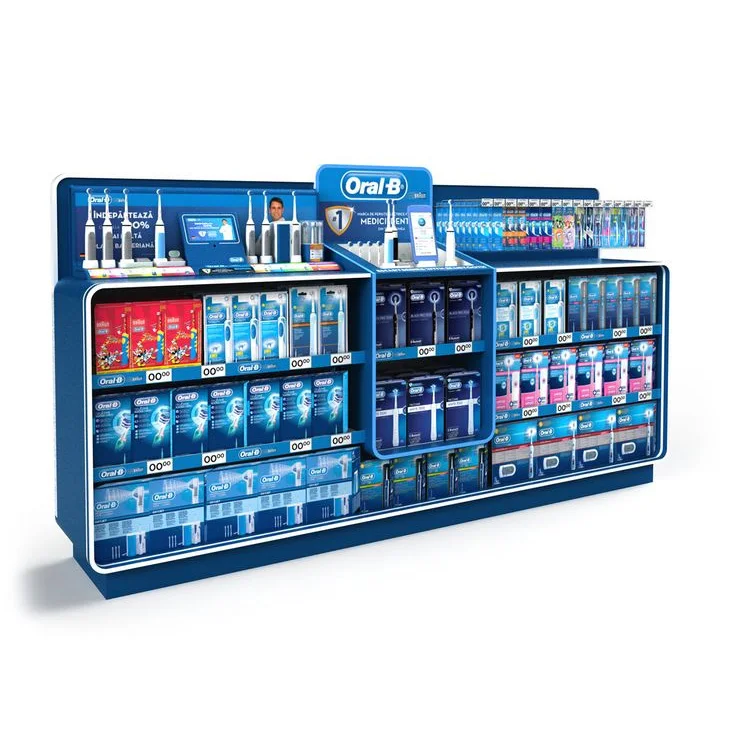 Custom Paper Display Stand for Personal Care Products - Eco-Friendly Shelf for Retail Stores