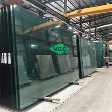 VGC 6.38mm-22.28mm Safety Clear Laminated Glass  PVB/SGP Clear Float Glass Laminated Glass (Custom Sizes)
