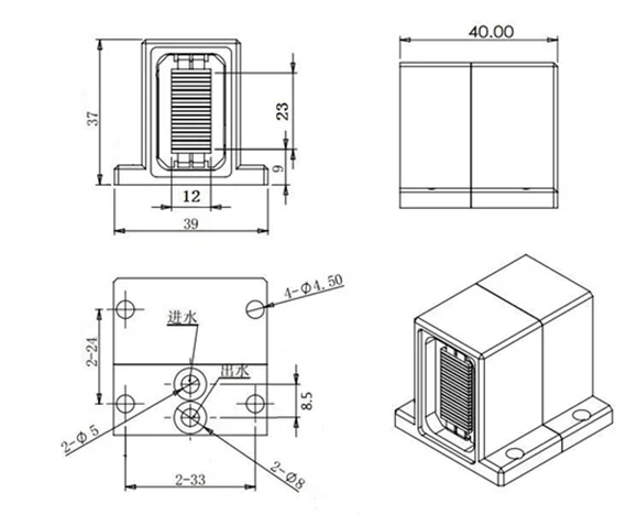 Oriental-laser Titanium Ice 810nm Diode Laser Handpiece For Hair