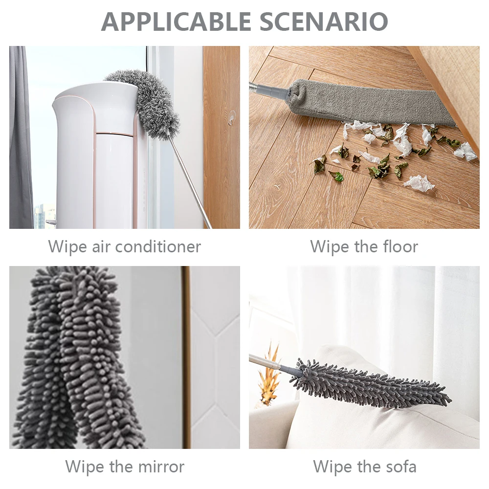 A2309 Home 4pcs 2.5m Handle Room Housekeeping Cleaning Dust Portable