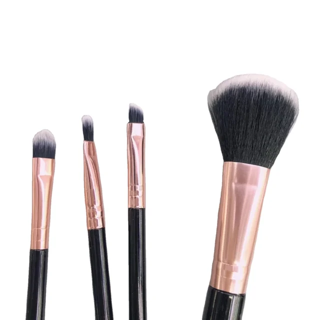 8PCS Wholesale Price high-quality nylon  Gold Rainbow color Plastic Foundation Concealer Powder Bush makeup brush