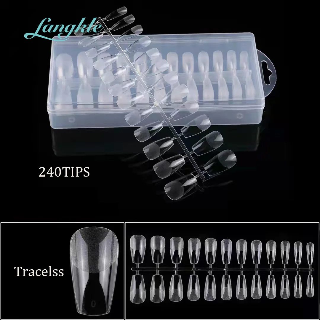 Wholesale Artificial Fingernails Full Cover Soft Gel Nail Tips For ...